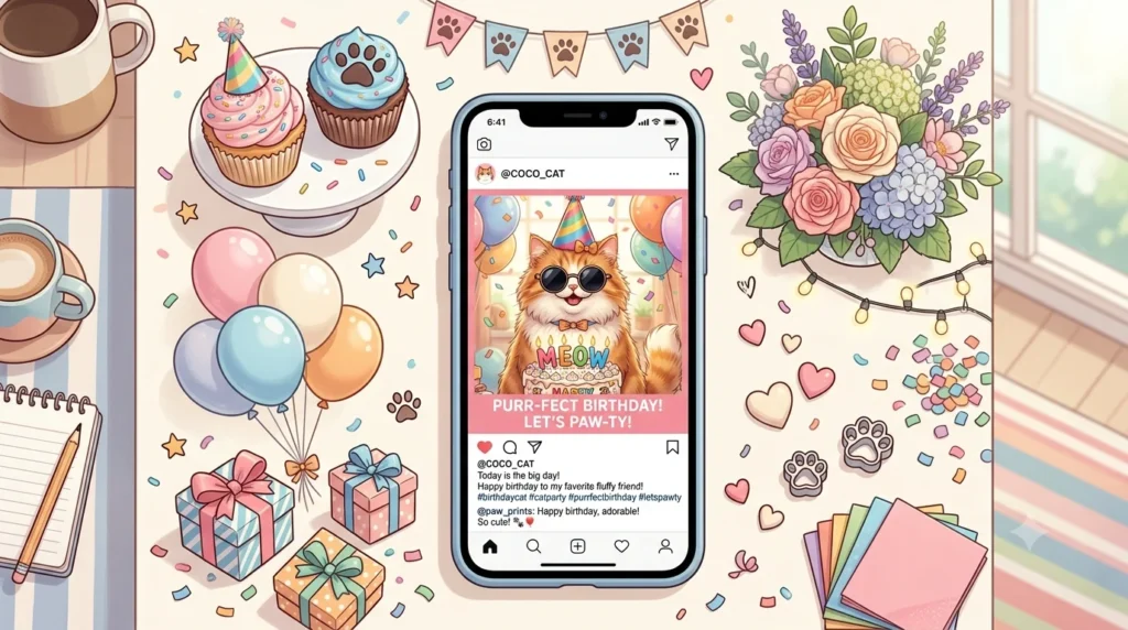 cat birthday puns