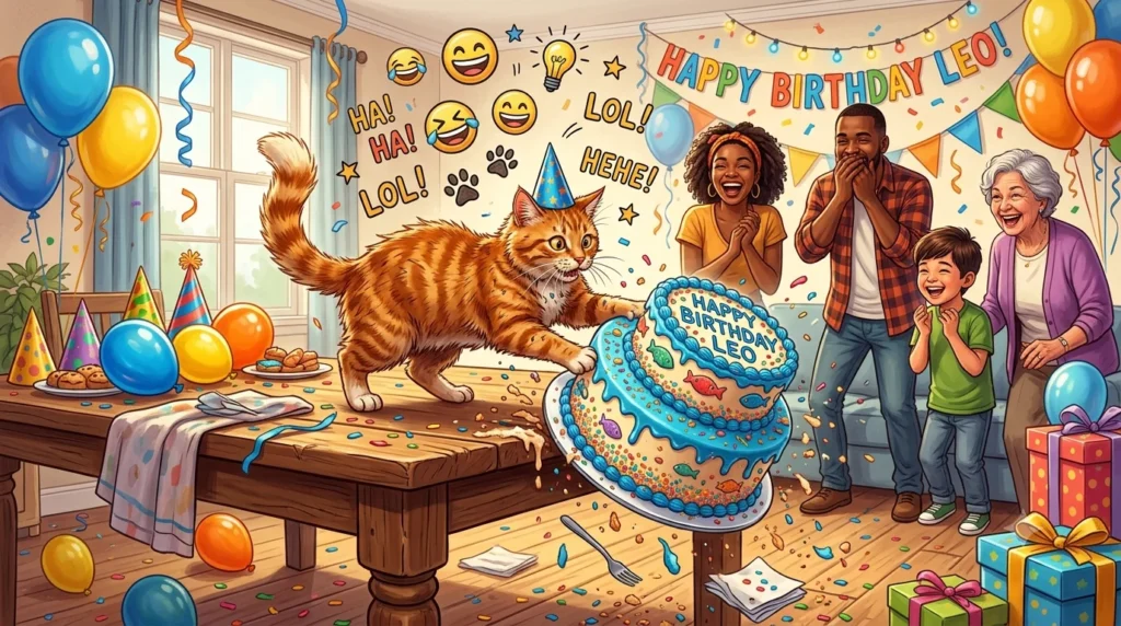 cat birthday puns