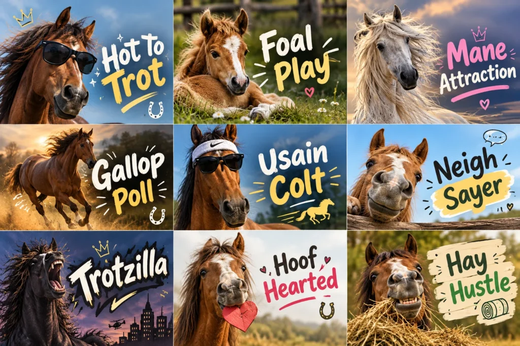 dirty horse names puns
