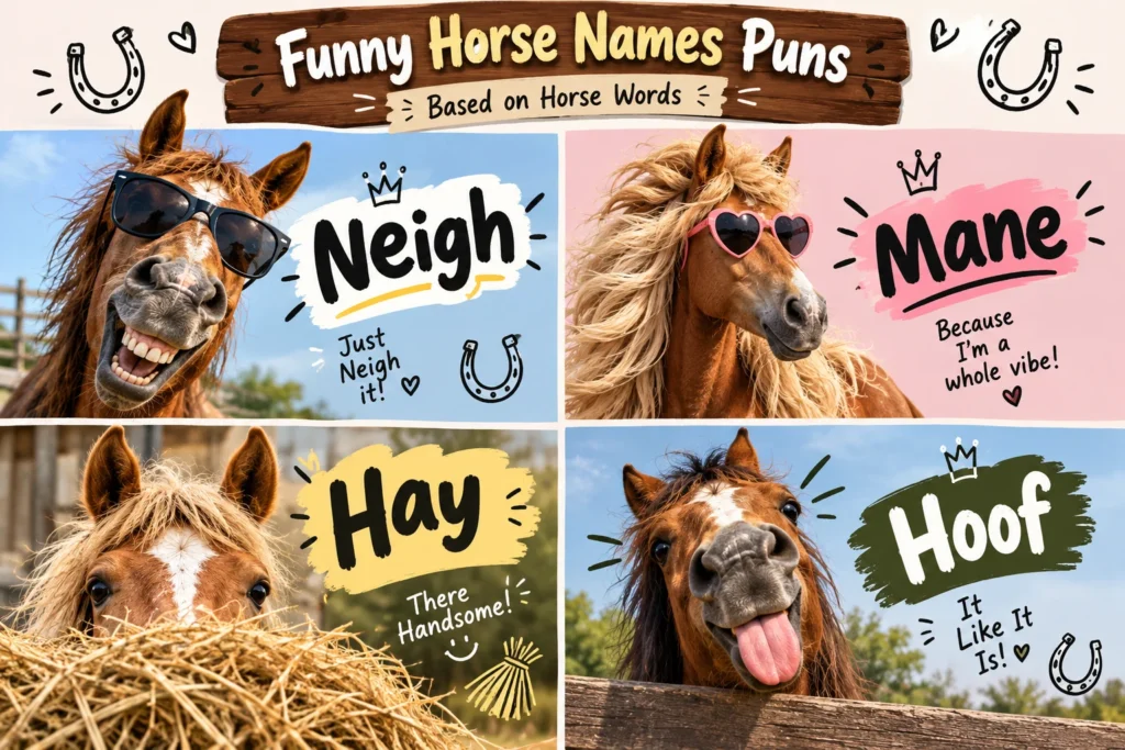 dirty horse names puns