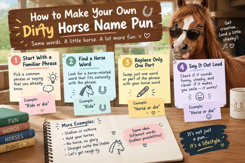 dirty horse names puns