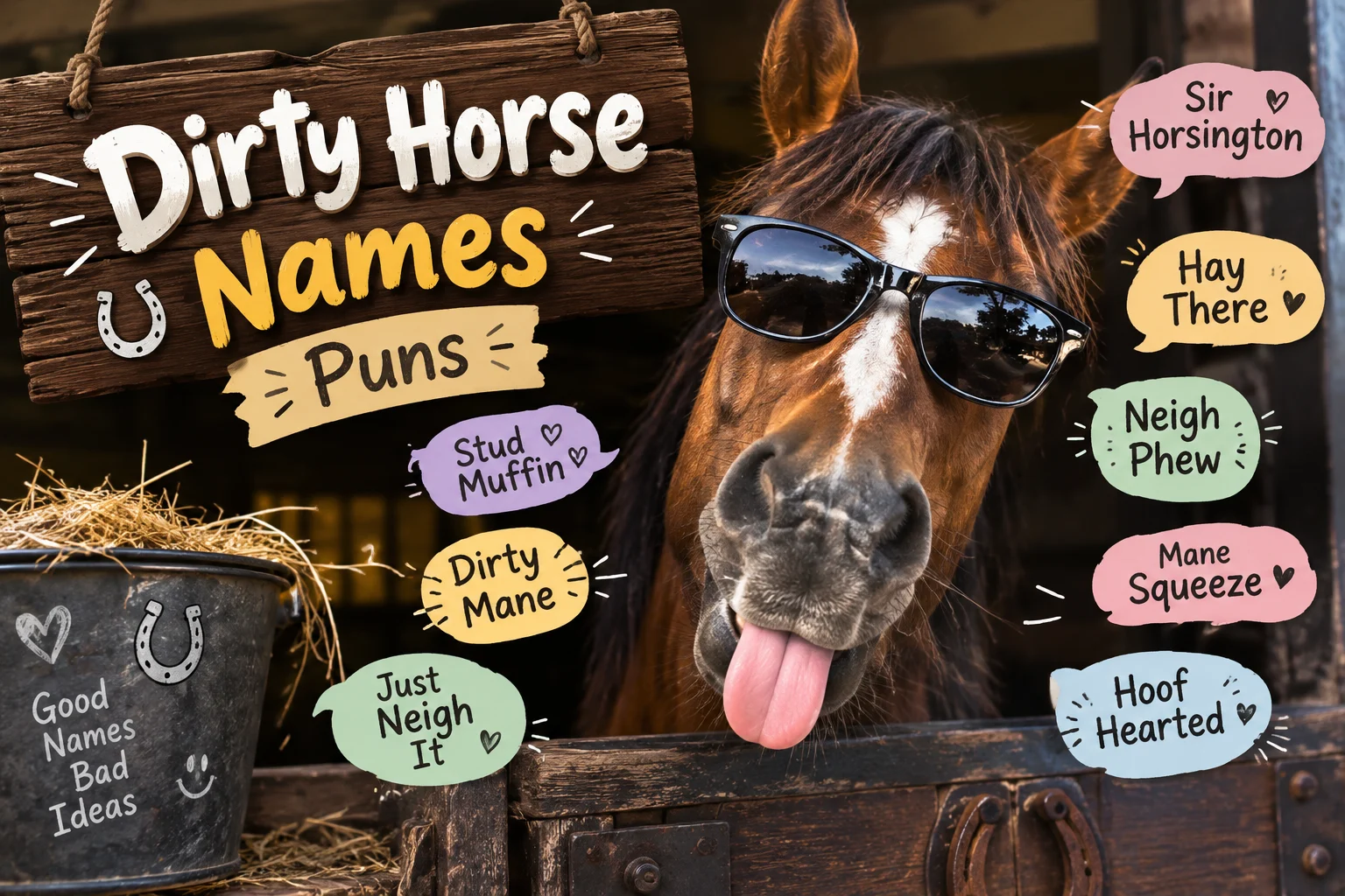 dirty horse names puns